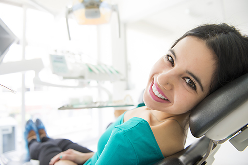 a patient who will be getting Emdogain for dental implants at Solutions Dental Implants 